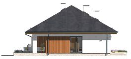 Projekt domu Kiwi 7 (BSA2408) - elewacja lewa