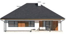 Projekt domu Kiwi 7 (BSA2408) - elewacja tylna