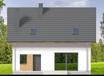 Projekt domu Tamarillo 9 plus (WOF1301) - elewacja tylna