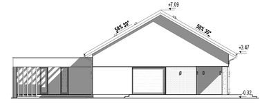 Projekt domu Luna 2G (TBO1024) - elewacja prawa