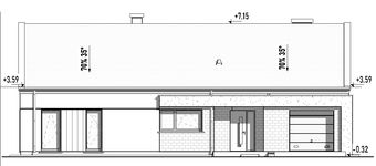 Projekt domu Dalia (TBO1030) - elewacja frontowa