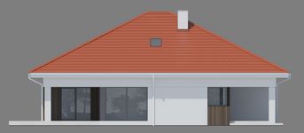 Projekt domu NewHouse 771 w3 red (KRZ1180) - elewacja lewa
