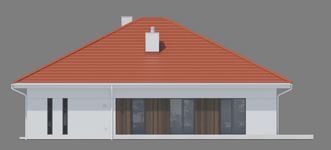 Projekt domu NewHouse 771 w3 red (KRZ1180) - elewacja prawa