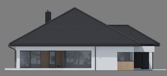 Projekt domu NewHouse 761 w6 S (KRZ1181) - elewacja lewa
