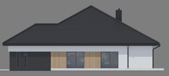 Projekt domu NewHouse 761 w6 S (KRZ1181) - elewacja prawa