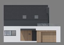 Projekt domu NewHouse 785 (KRZ1183) - elewacja frontowa