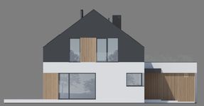 Projekt domu NewHouse 785 (KRZ1183) - elewacja lewa