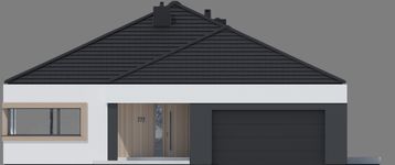 Projekt domu NewHouse 772 (KRZ1184) - elewacja frontowa