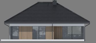 Projekt domu NewHouse 769 (KRZ1185) - elewacja tylna