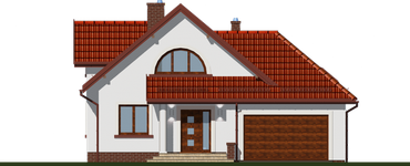 Projekt domu APS 147 (LUA1164) - elewacja frontowa