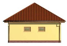 Projekt budynku gospodarczego G113 budynek gospodarczy (SLN1206) - elewacja tylna