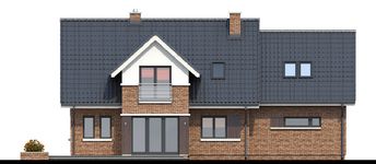 Projekt domu TK10GL2 (WAK1004) - elewacja tylna