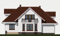 Projekt domu APS 062 (LUA1061) - elewacja tylna