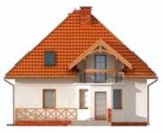 Projekt domu Malibu 2 (SLN1718) - elewacja tylna