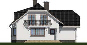 Projekt domu APS 131 (LUA1175) - elewacja tylna