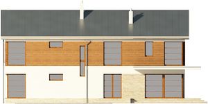 Projekt domu Imperia II DCP286a (WOB1504) - elewacja tylna