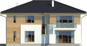 Projekt domu Canberra DCP265 (WOB1142) - elewacja tylna
