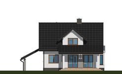 Projekt domu APS 113 NEW (LUA1147) - elewacja tylna