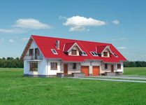 Projekt domu Zoja Lux Duo - murowana – beton komórkowy (KRD2091) - elewacja lewa