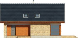 Projekt domu Tivoli II DCP305a (WOB1548) - elewacja frontowa