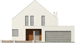 Projekt domu Garda II DCP310a (WOB1552) - elewacja frontowa
