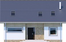 Projekt domu Meribel DCP327 (WOB1576) - elewacja frontowa