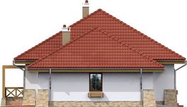 Projekt domu Denver DCB112 (WOB1563) - elewacja lewa