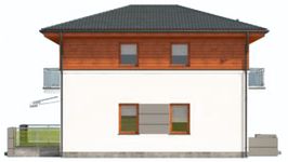 Projekt domu Palanka 2 (SLN2246) - elewacja lewa