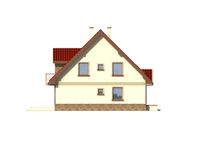 Projekt domu Melka bl (WRY1075) - elewacja lewa