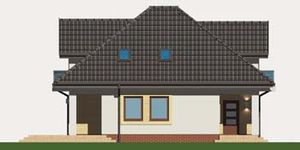 Projekt domu APS 250 (LUA1289) - elewacja lewa