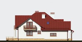 Projekt domu APS 016 + P (LUA1311) - elewacja lewa