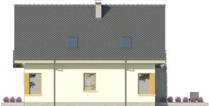 Projekt domu Grappa 2G (WRN1261) - elewacja prawa