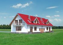 Projekt domu Zoja Lux Duo - murowana – beton komórkowy (KRD2091) - elewacja prawa