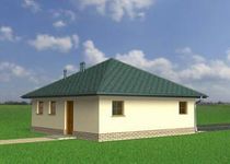 Projekt garażu 27 (231) (KRD1816) - elewacja lewa