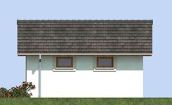 Projekt garażu G-3 szkieletowy (BBD1252) - elewacja prawa