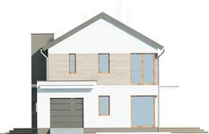 Projekt domu Imperia III DCP286b (WOB1624) - elewacja frontowa