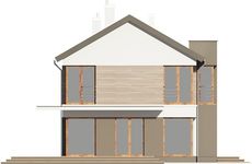 Projekt domu Imperia III DCP286b (WOB1624) - elewacja tylna