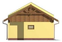Projekt budynku gospodarczego G87 budynek gospodarczy (SLN1861) - elewacja lewa