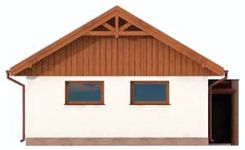 Projekt budynku gospodarczego G300 Budynek gospodarczy (SLN1589) - elewacja lewa