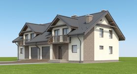 Projekt domu Fasano II Termo (KRH1413) - elewacja frontowa