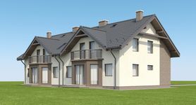 Projekt domu Fasano II Termo (KRH1413) - elewacja tylna