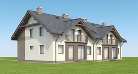 Projekt domu Fasano II Termo (KRH1413) - elewacja prawa