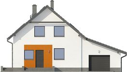 Projekt domu Grochowo Nowe 3g (KRP1925) - elewacja frontowa
