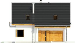 Projekt domu Nowinka IV z garażem 1-st. [A] (WRF1687) - elewacja frontowa