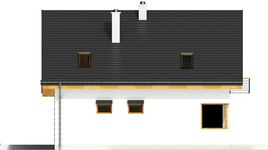 Projekt domu Nowinka IV z garażem 1-st. [A] (WRF1687) - elewacja tylna
