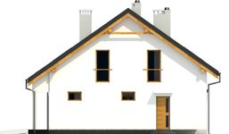 Projekt domu Nowinka IV z garażem 1-st. [A] (WRF1687) - elewacja prawa