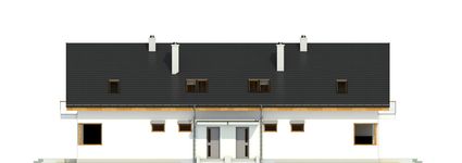 Projekt domu Nowinka IV z garażem 1-st. bliźniak [A-BL1] (WRF1699) - elewacja tylna