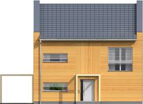 Projekt domu Koge II DCP402a (WOB1656) - elewacja frontowa