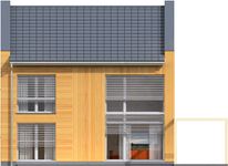 Projekt domu Koge II DCP402a (WOB1656) - elewacja tylna