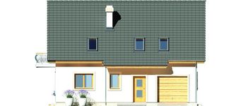 Projekt domu Ewa Gold 1A (WRD1231) - elewacja frontowa